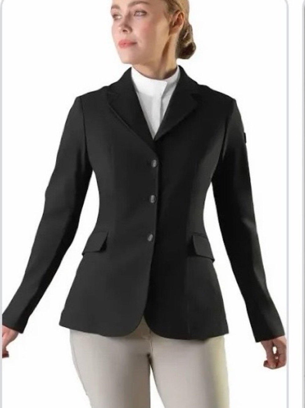 EQUESTRIAN Tredstep Symphony 4 Button Competition Black Jacket- Women’s Size 6